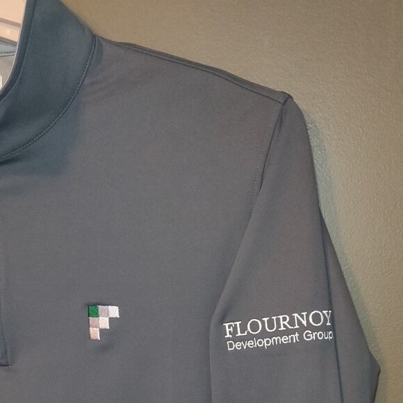 Peter Millar Iron Grey Perth 1/4 Zip Pullover Men's SIZE MEDIUM - Picture 4 of 7